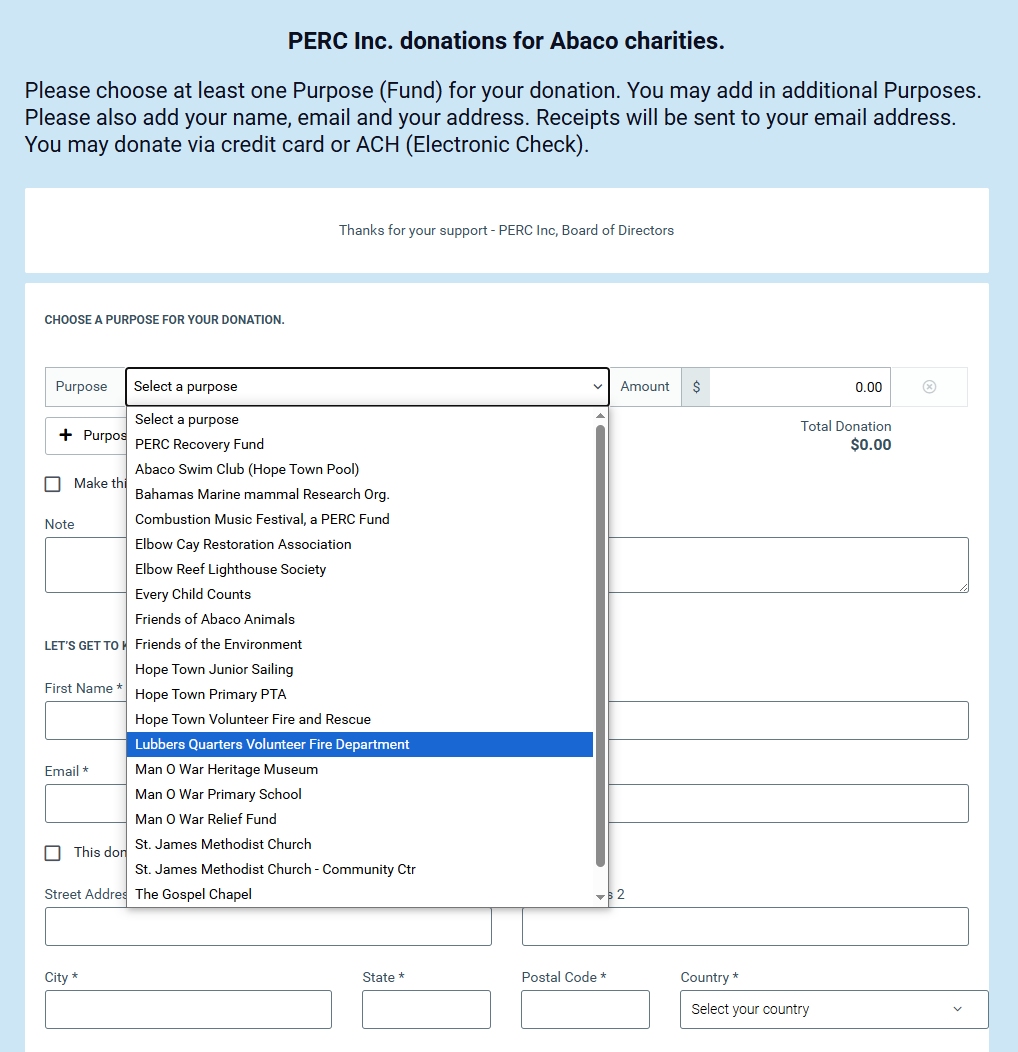 Donate to Lubbers Quarters Fire Department